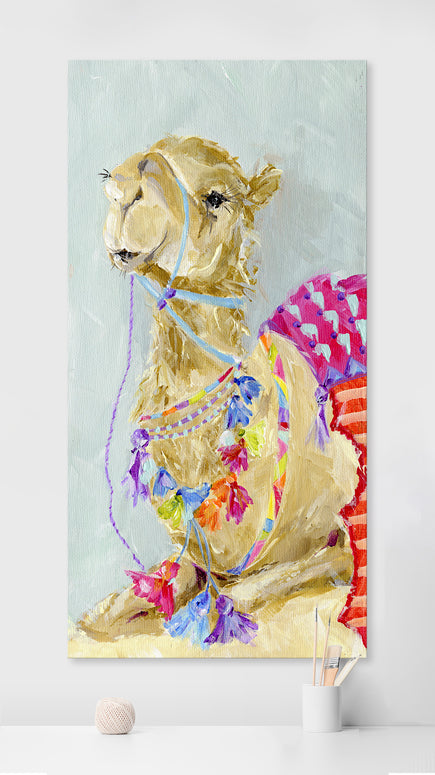 Sweet Camel Canvas Wall Art - GreenBox Art