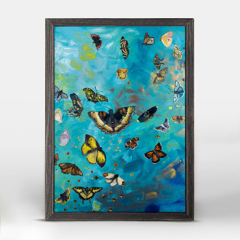 Bunch of Butterflies Mini Framed Canvas