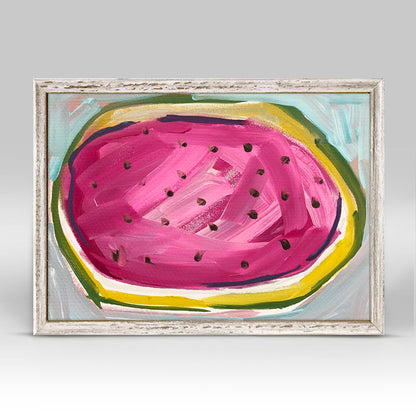 Juicy Watermelon Mini Framed Canvas