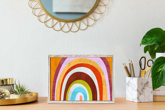 Rainbow Arch Mini Framed Canvas