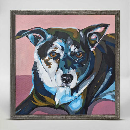 Painted Pups - Hank Mini Framed Canvas