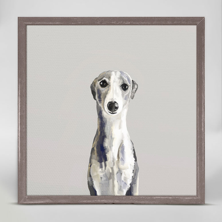 Best Friend - Whippet Mini Framed Canvas