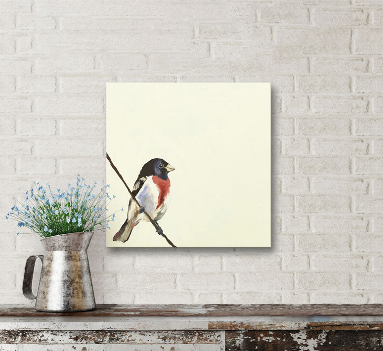 Curious Bird Canvas Wall Art - GreenBox Art