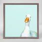 Curious Duck Mini Framed Canvas