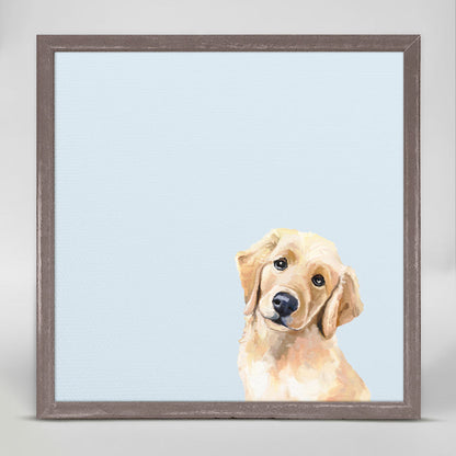 Best Friend - Golden Puppy Mini Framed Canvas