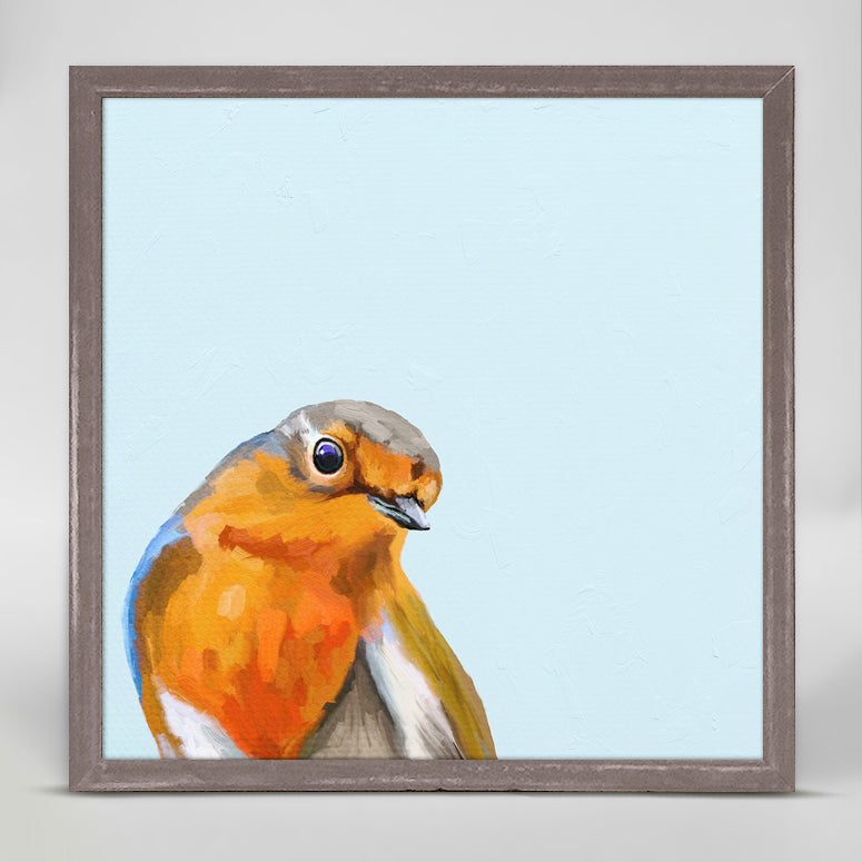 Hey There Bird Mini Framed Canvas