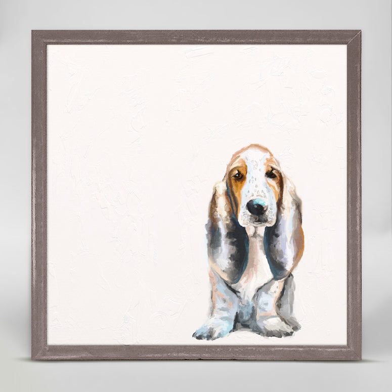 Best Friend - Basset Hound Mini Framed Canvas