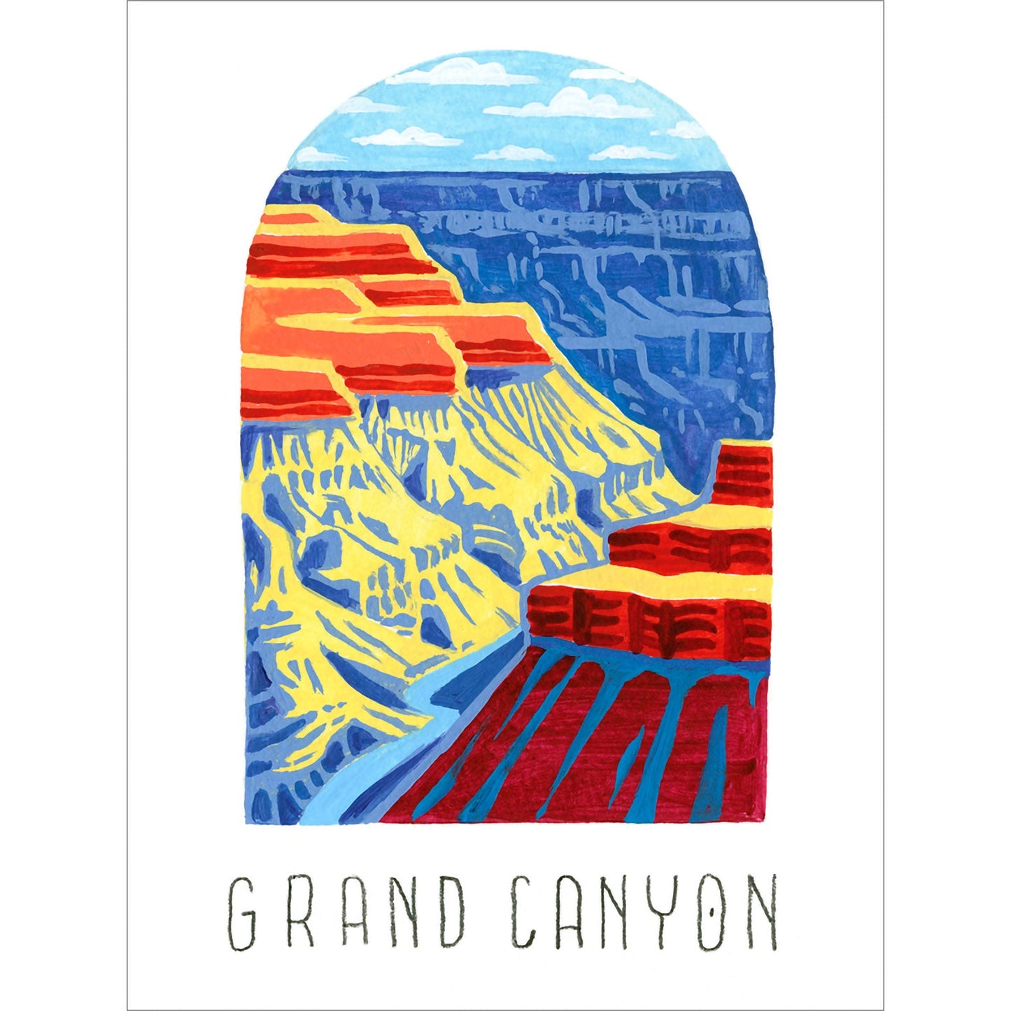 National Parks - Grand Canyon Canvas Wall Art - GreenBox Art