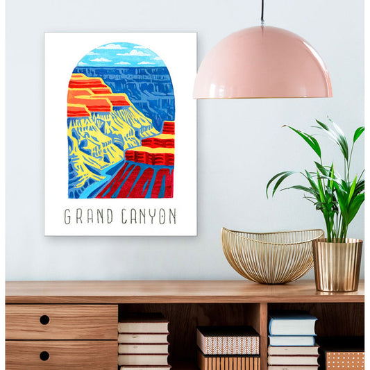 National Parks - Grand Canyon Canvas Wall Art - GreenBox Art