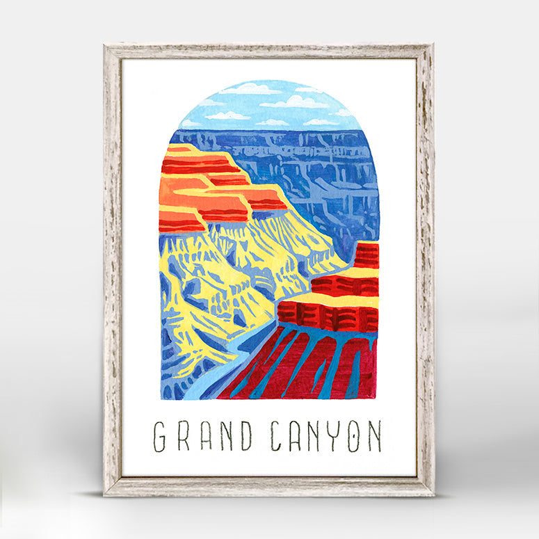 National Parks - Grand Canyon Mini Framed Canvas
