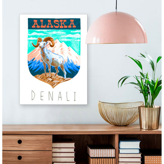 National Parks - Denali Canvas Wall Art - GreenBox Art