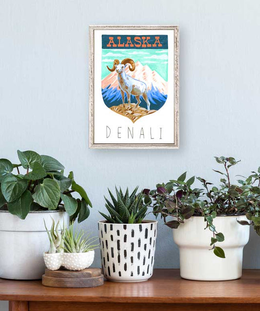 National Parks - Denali Mini Framed Canvas - GreenBox Art