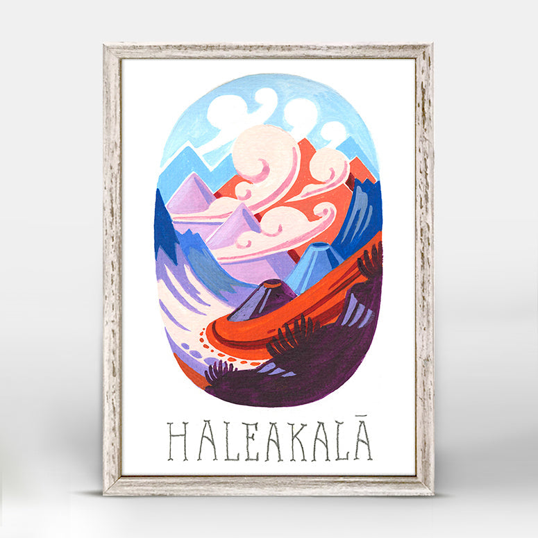 National Parks - Haleakala Mini Framed Canvas