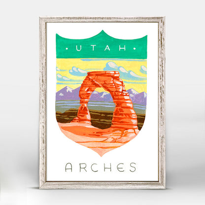 National Parks - Arches Mini Framed Canvas
