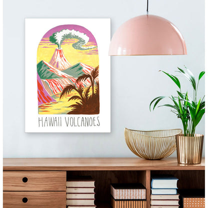 National Parks - Hawaii Volcanoes Canvas Wall Art - GreenBox Art