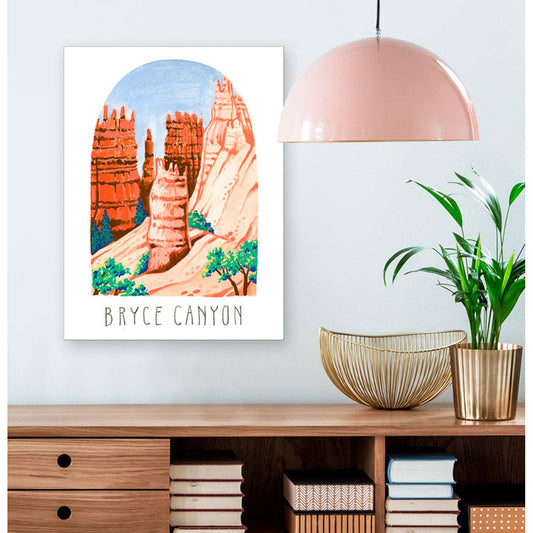 National Parks - Bryce Canyon Canvas Wall Art - GreenBox Art