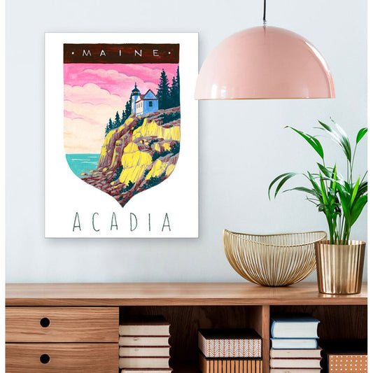 National Parks - Acadia Canvas Wall Art - GreenBox Art