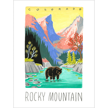 National Parks - Rocky Mountain Canvas Wall Art - GreenBox Art