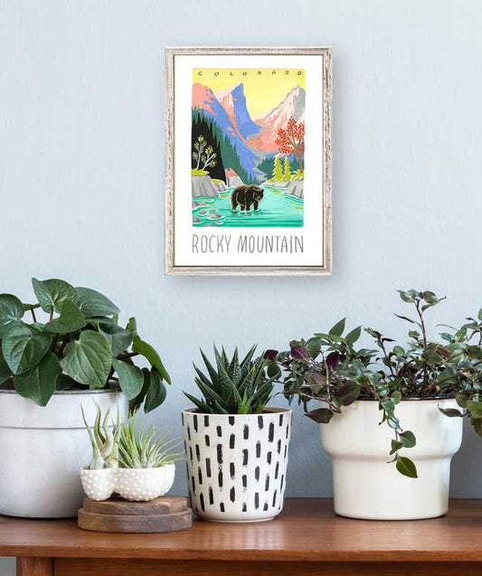 National Parks - Rocky Mountain Mini Framed Canvas