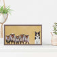 Border Collie and Crew Mini Framed Canvas