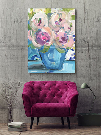 Saturday Flowers Canvas Wall Art