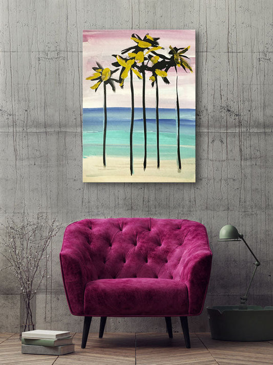 Palms Abstract Canvas Wall Art