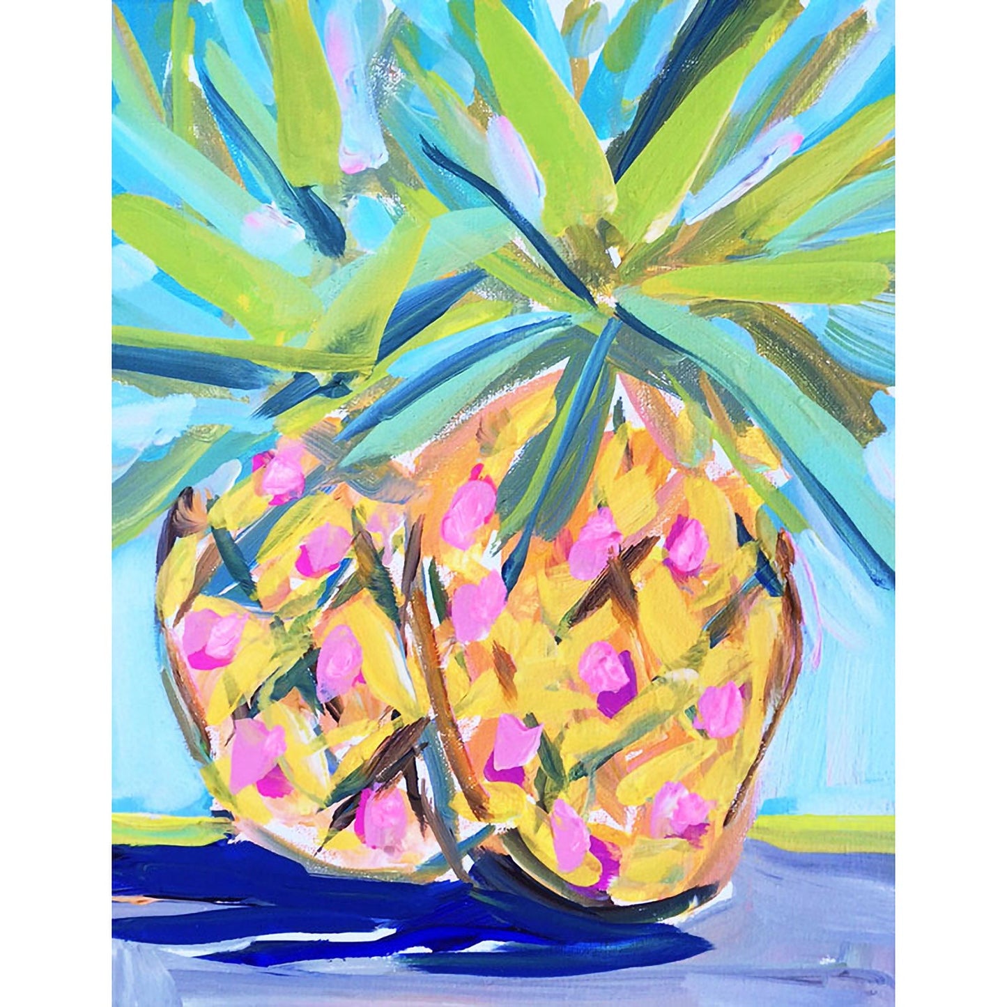 Pineapples Abstract Canvas Wall Art