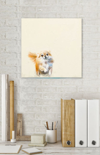 Best Friend - Pomeranian Canvas Wall Art