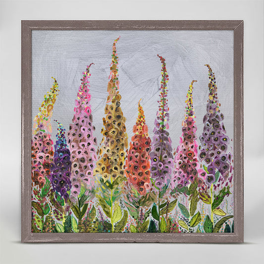 Foxgloves Mini Framed Canvas - GreenBox Art