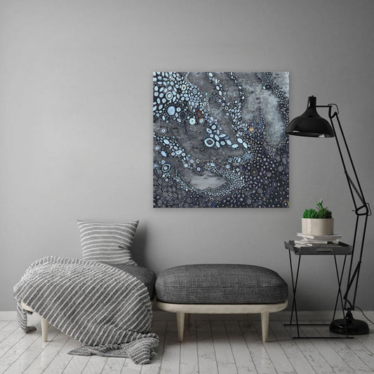 Concrete Spring Canvas Wall Art - GreenBox Art