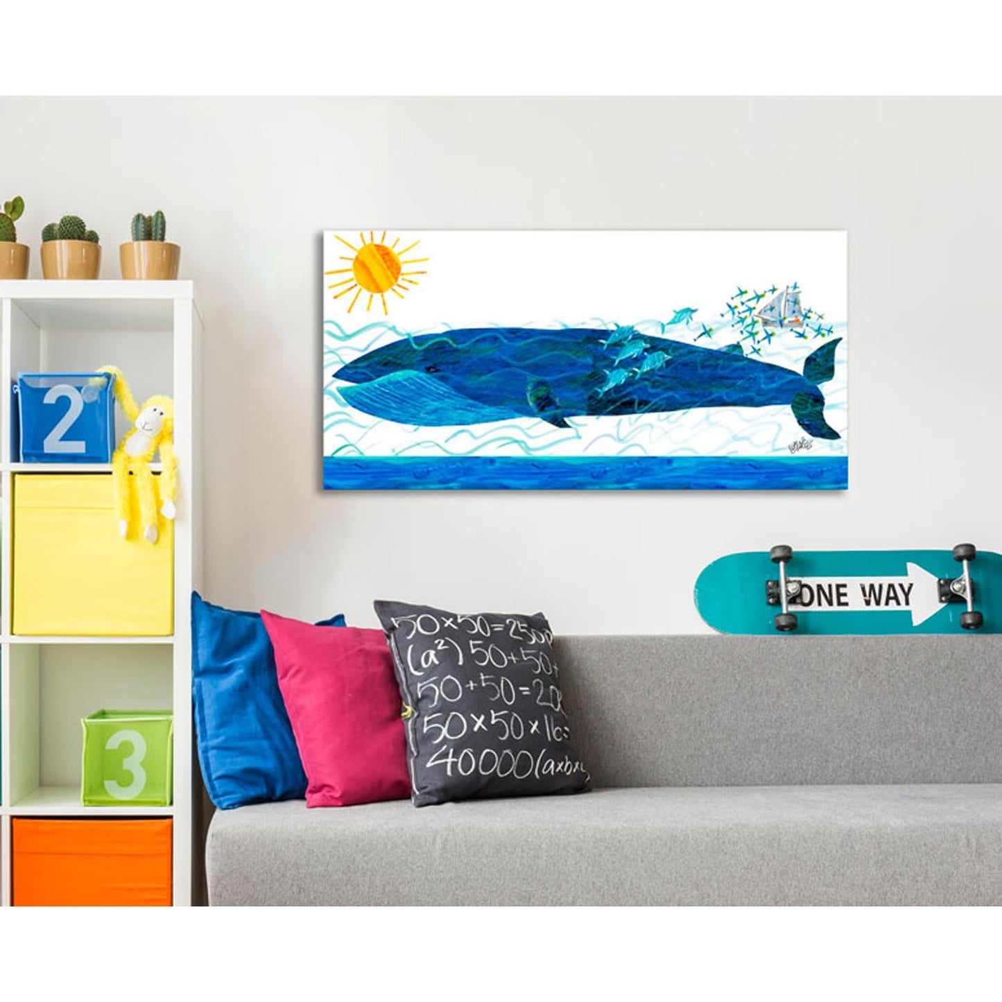 Eric Carle's Whale and Friends Canvas Wall Art