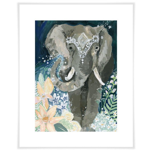 Flora & The Elephant Art Prints