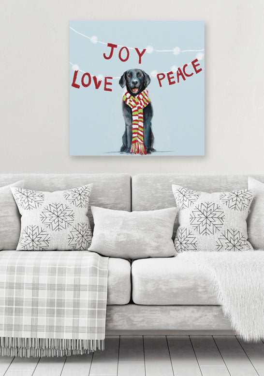 Holiday - Joy Love Peace Canvas Wall Art