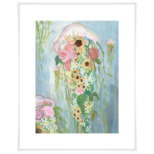 Flora & The Jellyfish Art Prints