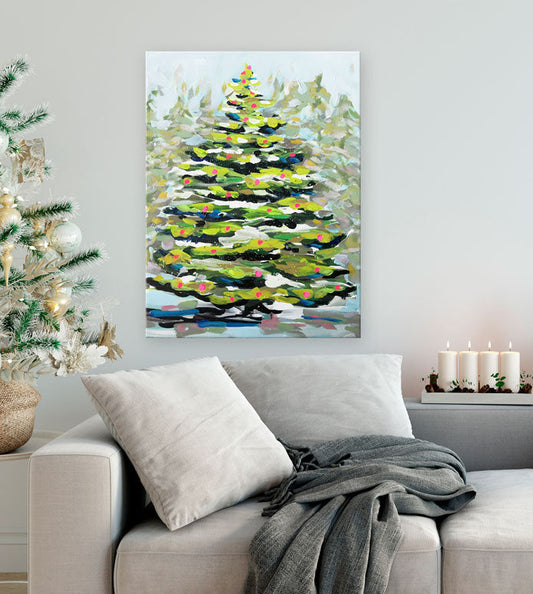 Holiday - Let It Snow Canvas Wall Art - GreenBox Art