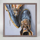Duck Boots Mini Framed Canvas