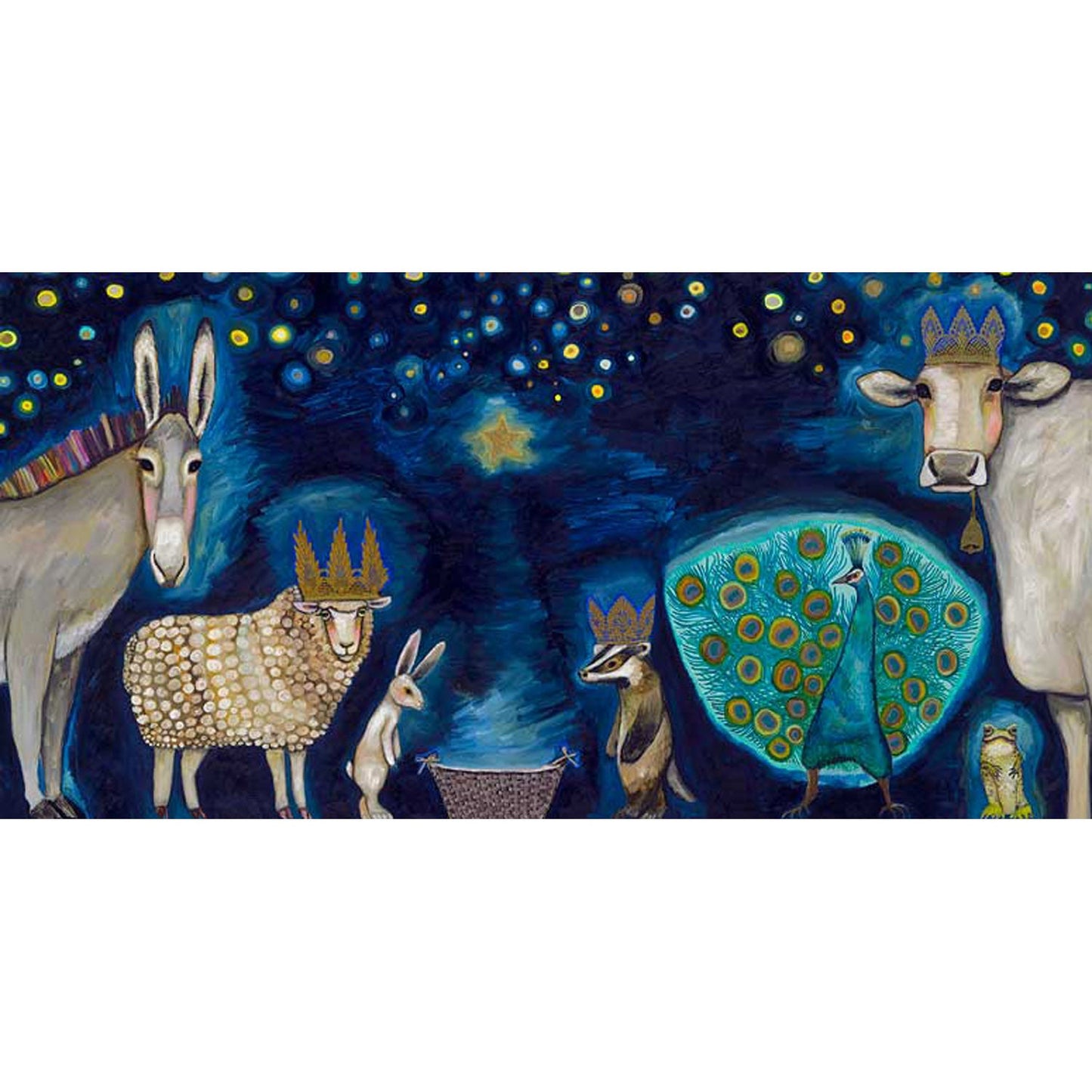 Holiday - Animal Nativity Canvas Wall Art