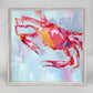 Crab Red Mini Framed Canvas