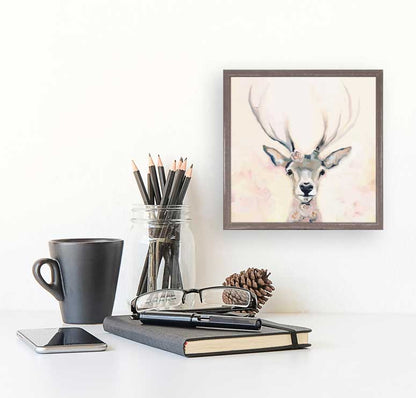 Adored Deer Mini Framed Canvas