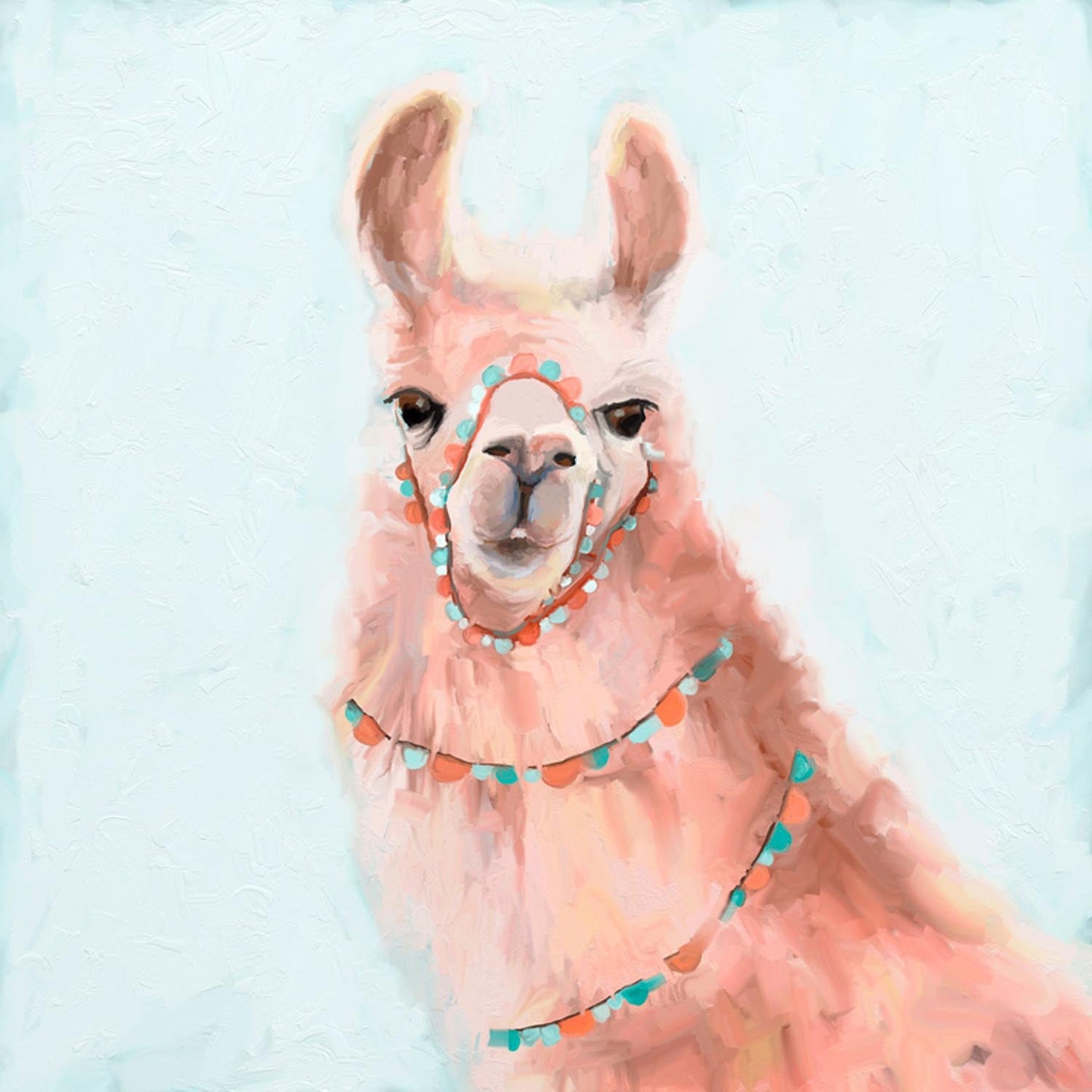 Party Llama Canvas Wall Art