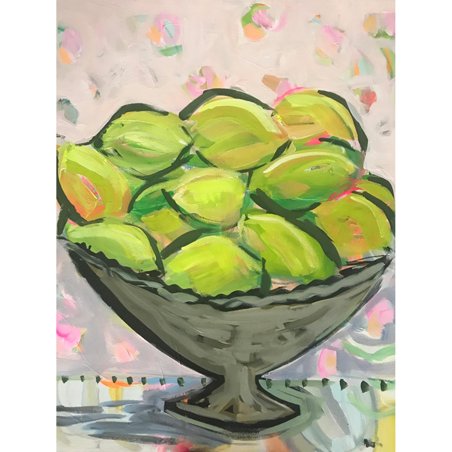 Citrus - Limes Canvas Wall Art - GreenBox Art