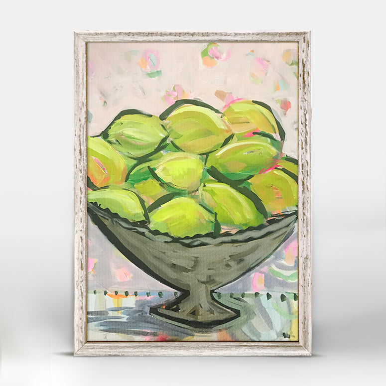 Citrus - Limes Mini Framed Canvas