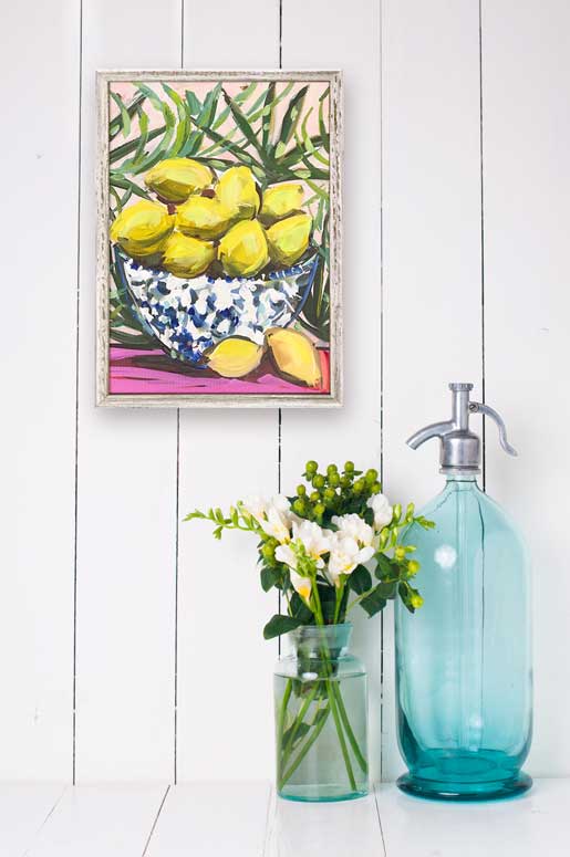 Citrus - Lemons Mini Framed Canvas