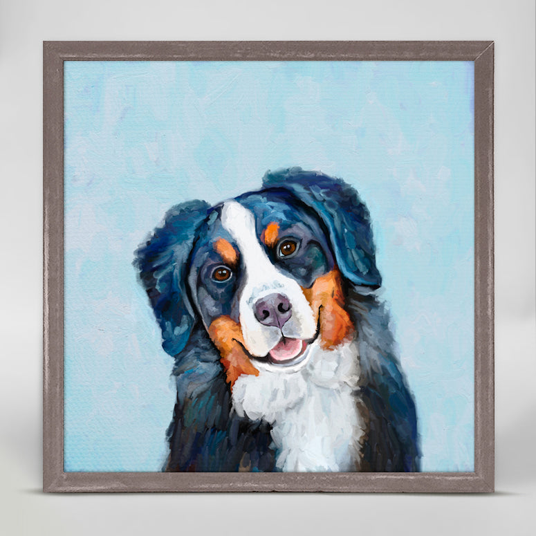 Best Friend - Bernese Mountain Dog Mini Framed Canvas