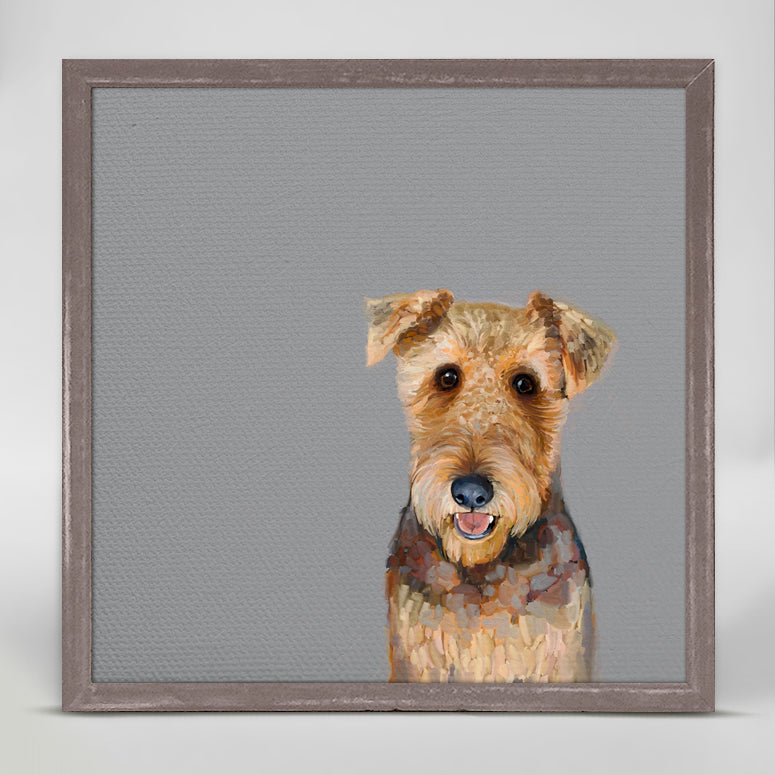 Best Friend - Airedale Terrier Mini Framed Canvas