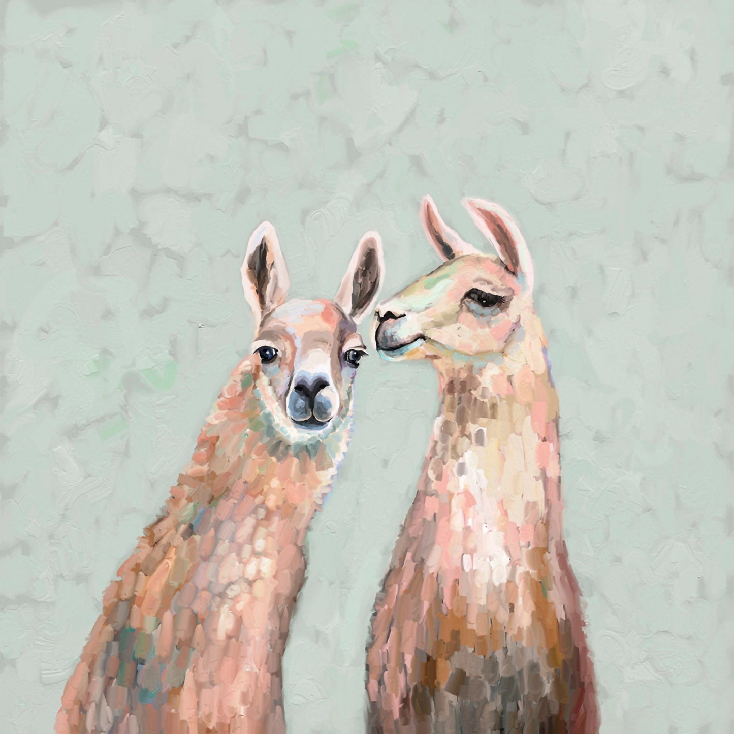 Llama Secrets Canvas Wall Art