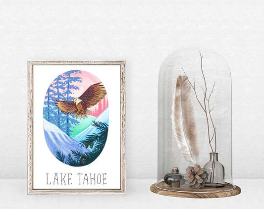 National Treasure - Lake Tahoe Mini Framed Canvas - GreenBox Art