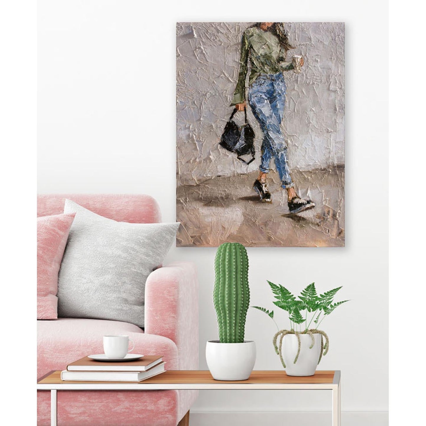 Figurative - Going To The Gym Canvas Wall Art