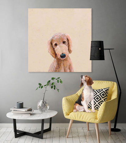 Best Friend - Apricot Poodle Canvas Wall Art