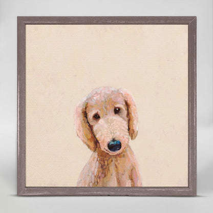 Best Friend - Apricot Poodle Mini Framed Canvas